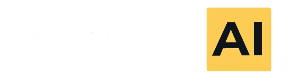 Mampu AI logo — White wording sheet