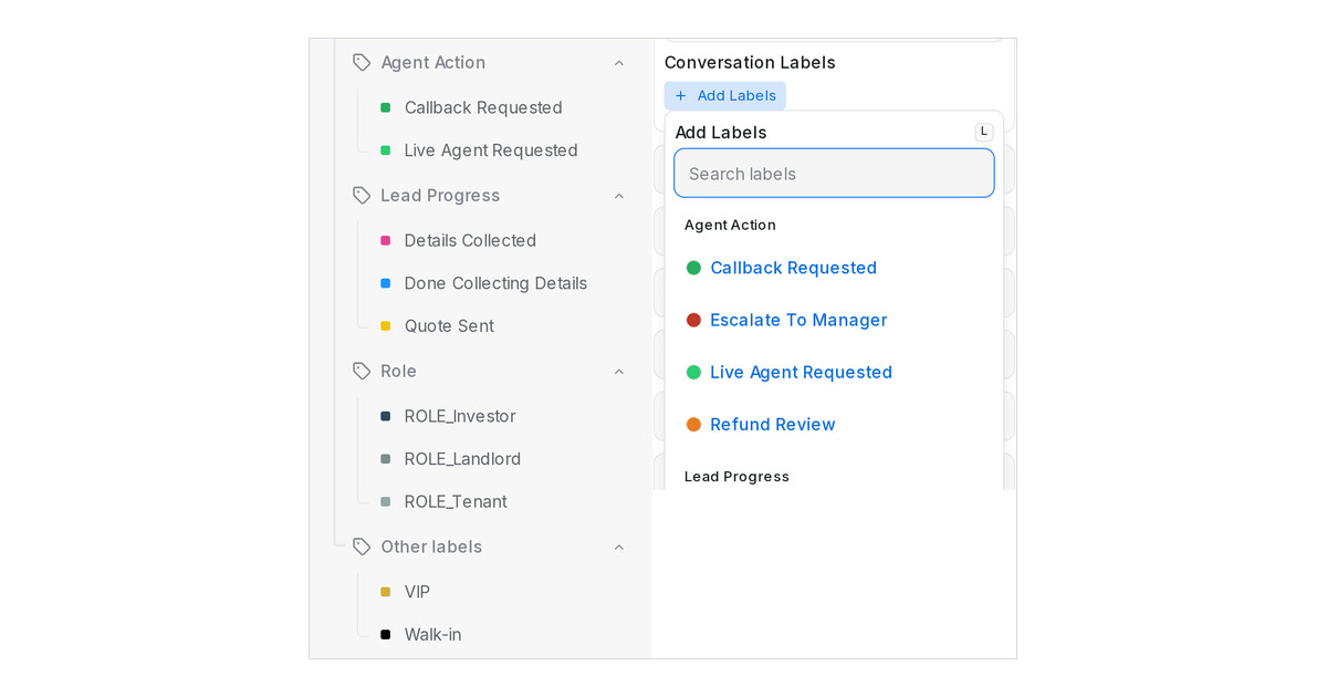 Group your labels into categories